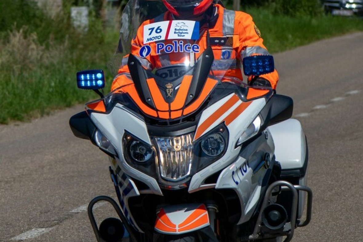 Politie op motor